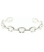 Hermes Bracelet Bangle Silver — view 3
