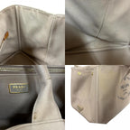Prada Canapa Tote L Handbag Canvas Beige — view 9
