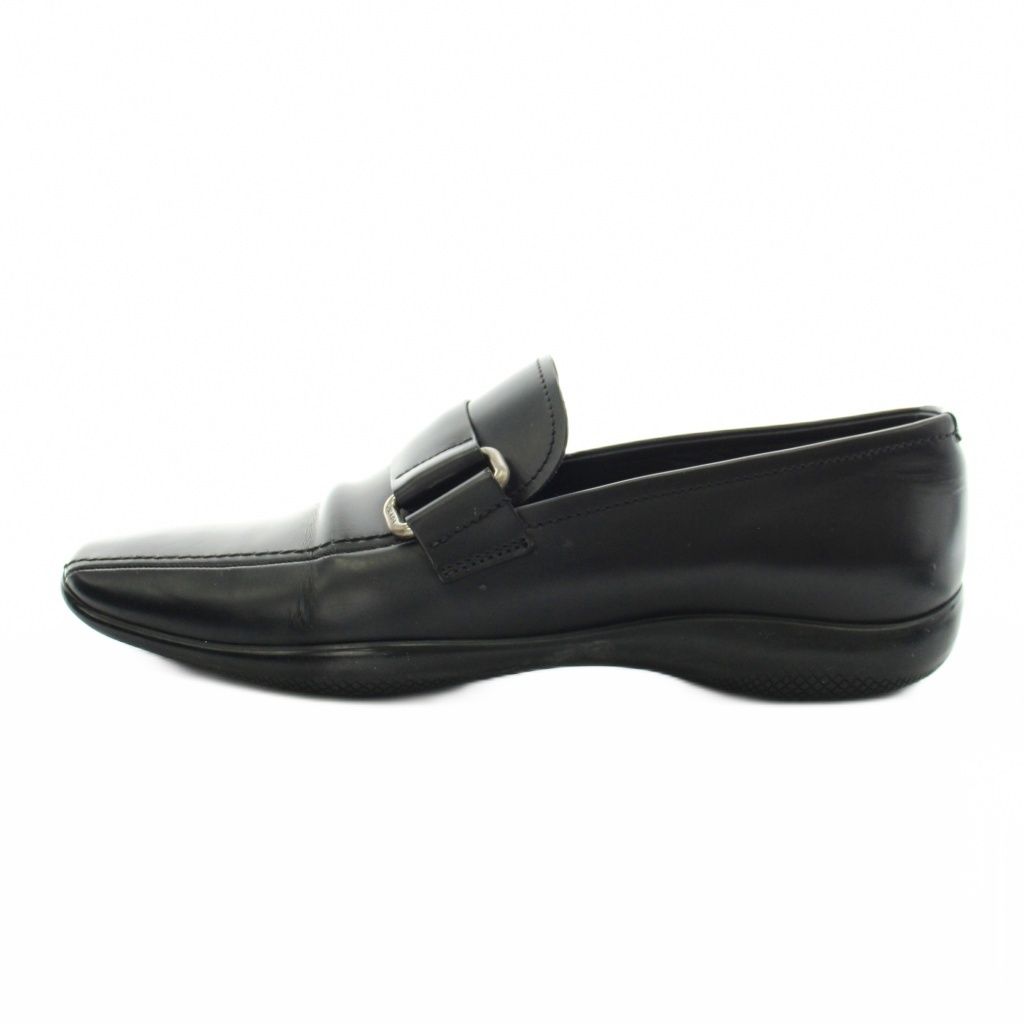 Prada Business Shoes Leather 8.5 Black — view 2
