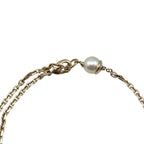 Dior Bracelet Logo Pearl Chain Gold — view 8