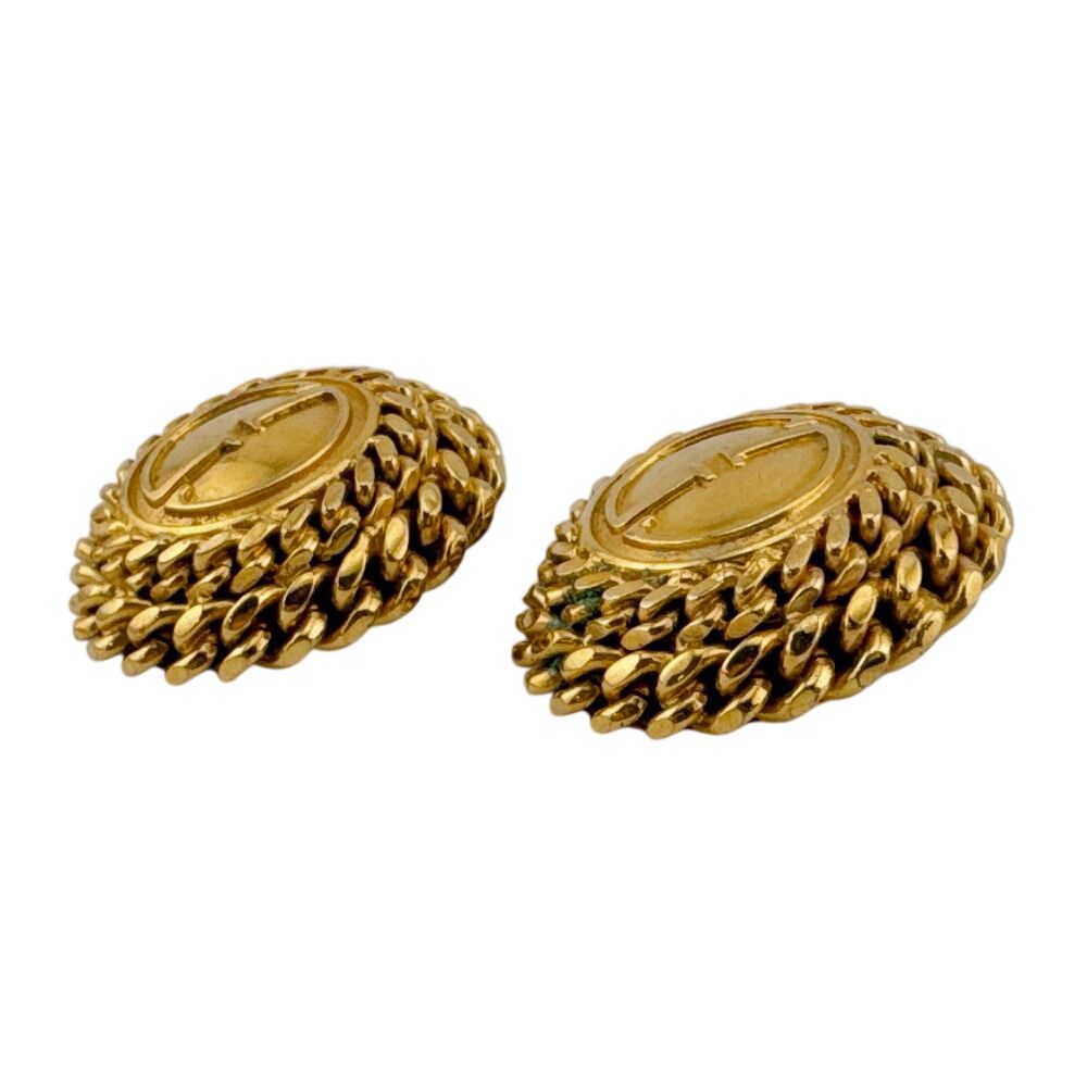 Gucci Vintage Interlocking Chain Earrings — view 8