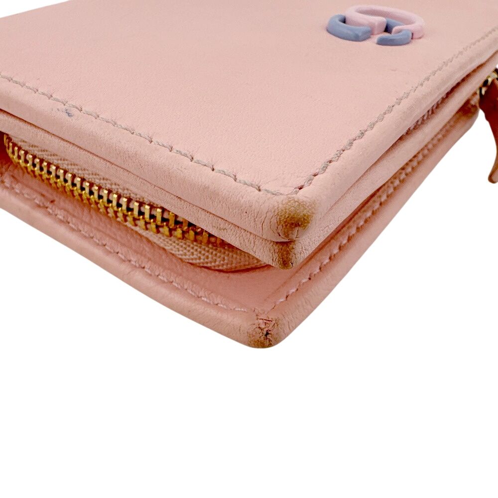 Gucci Double Small Wallet Compact Bicolor GG Marmont Bifold — view 5