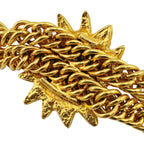 Chanel Choker Vintage Double Chain Lion Motif CC Logo Necklace — view 6