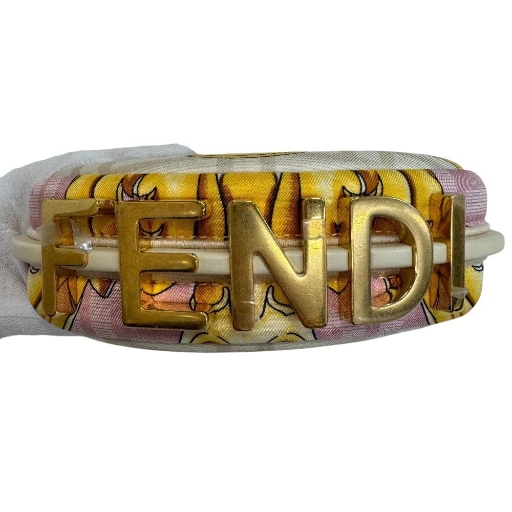 Fendi Collaboration Pouch Letter Ring Logo Hobo Nano Graphie Handbag — view 5