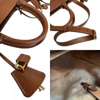 Celine 2-Way Hand Leather Trim Cover de France Shoulder Bag — view 6