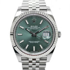 Rolex Datejust 41 Mint Green Watch Jubilee
