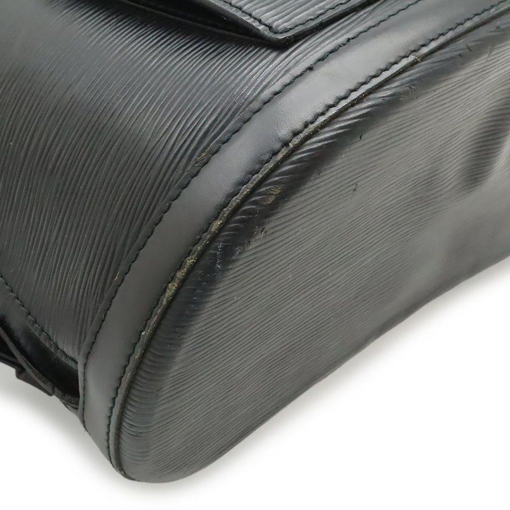 Louis Vuitton Epi Cobran Backpack Shoulder Bag Leather Noir Black — view 3