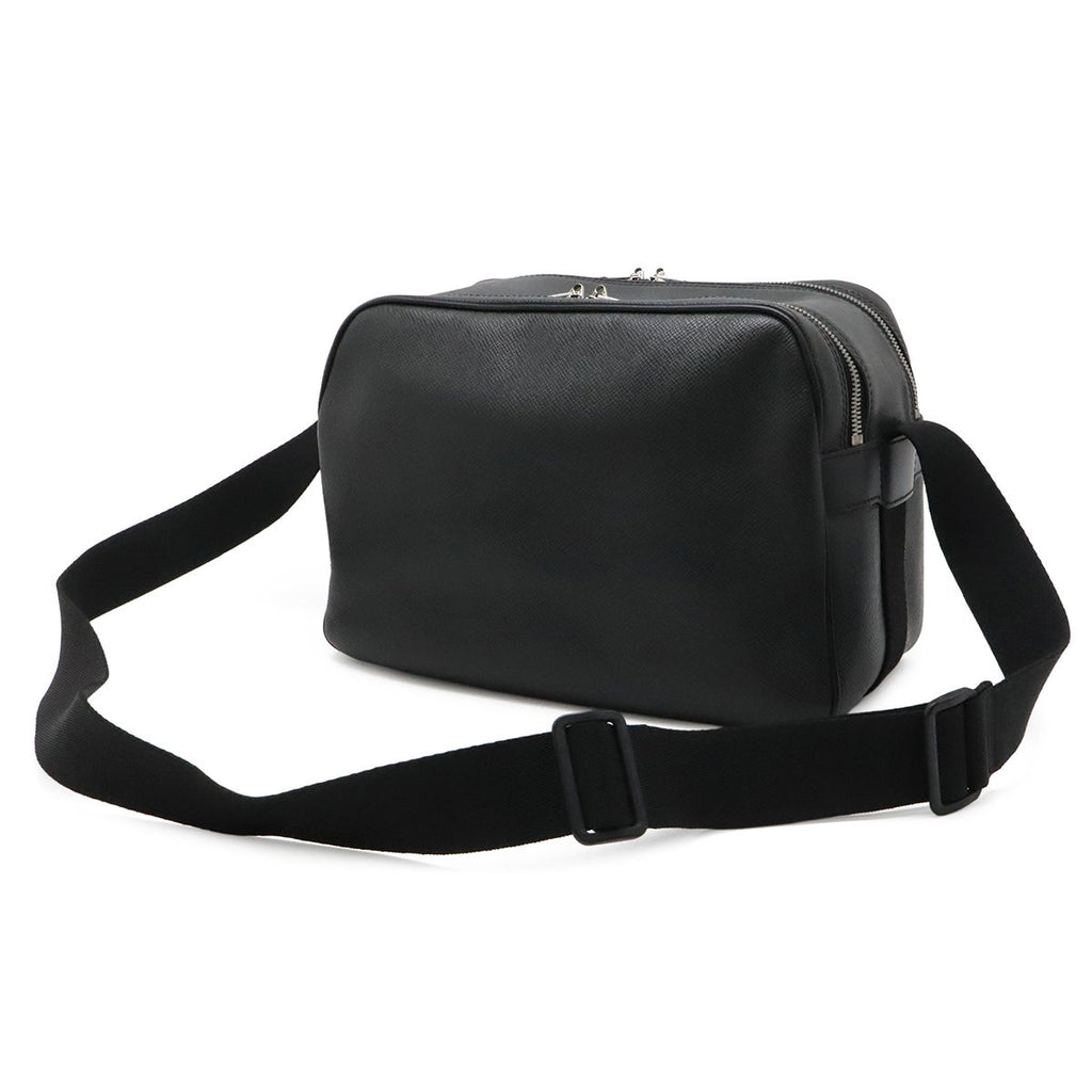 Louis Vuitton Taiga Reporter PM Shoulder Bag Crossbody Leather Ardoise Black — view 2