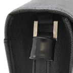 Louis Vuitton Taiga Selenga Clutch Leather Ardoise Black — view 4