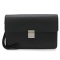 Louis Vuitton Taiga Selenga Clutch Leather Ardoise Black