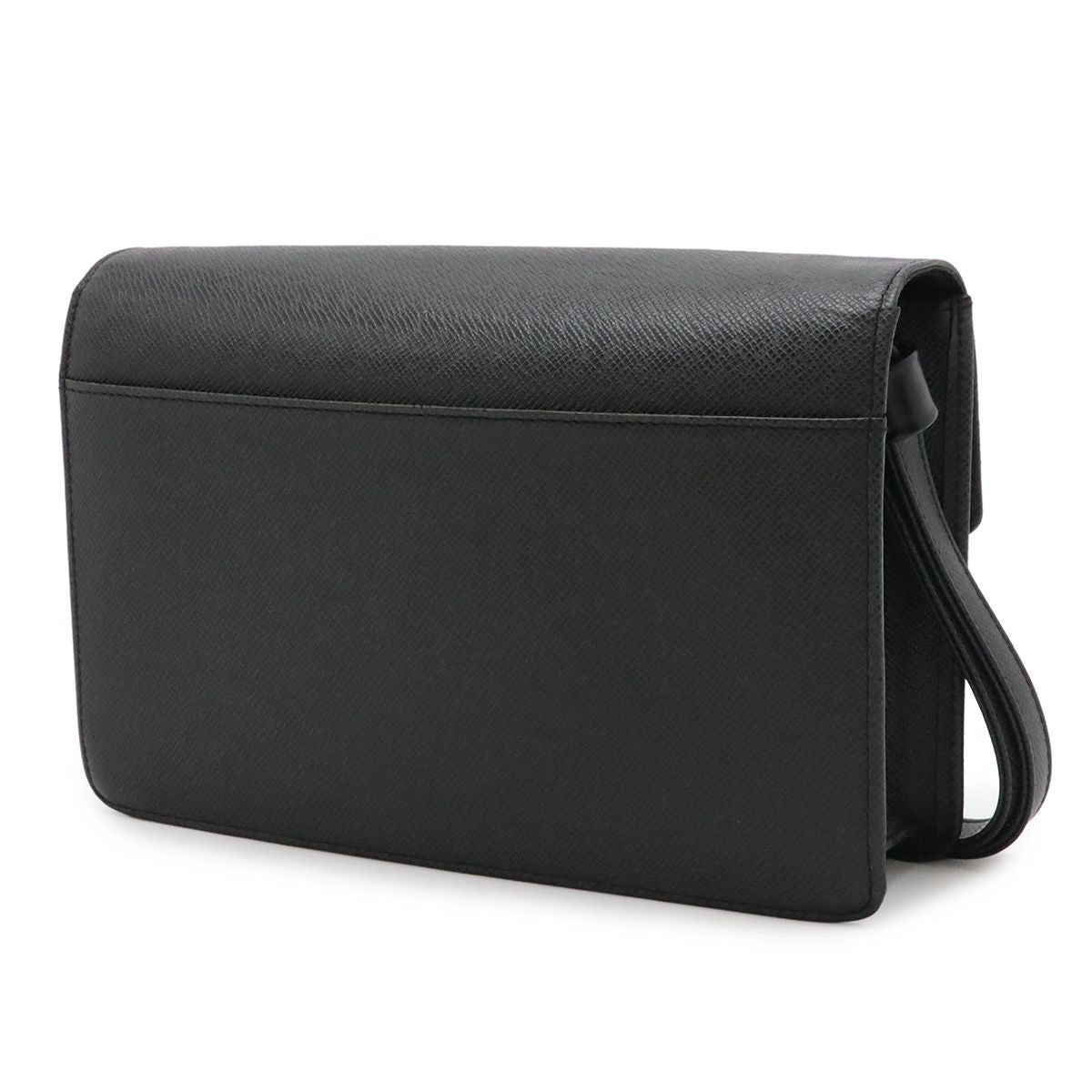 Louis Vuitton Taiga Selenga Clutch Leather Ardoise Black — view 2