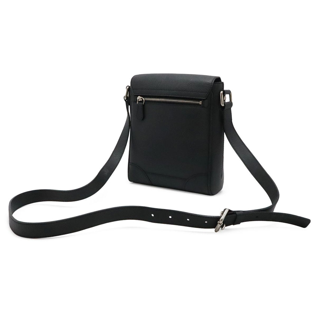 Louis Vuitton Taiga Shoulder Bag Crossbody Leather Ardoise Black — view 2