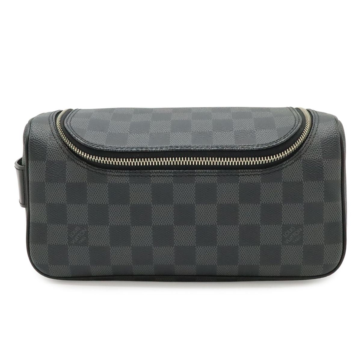 Louis Vuitton Damier Graphite Toilette Pouch Travel Clutch Handbag
