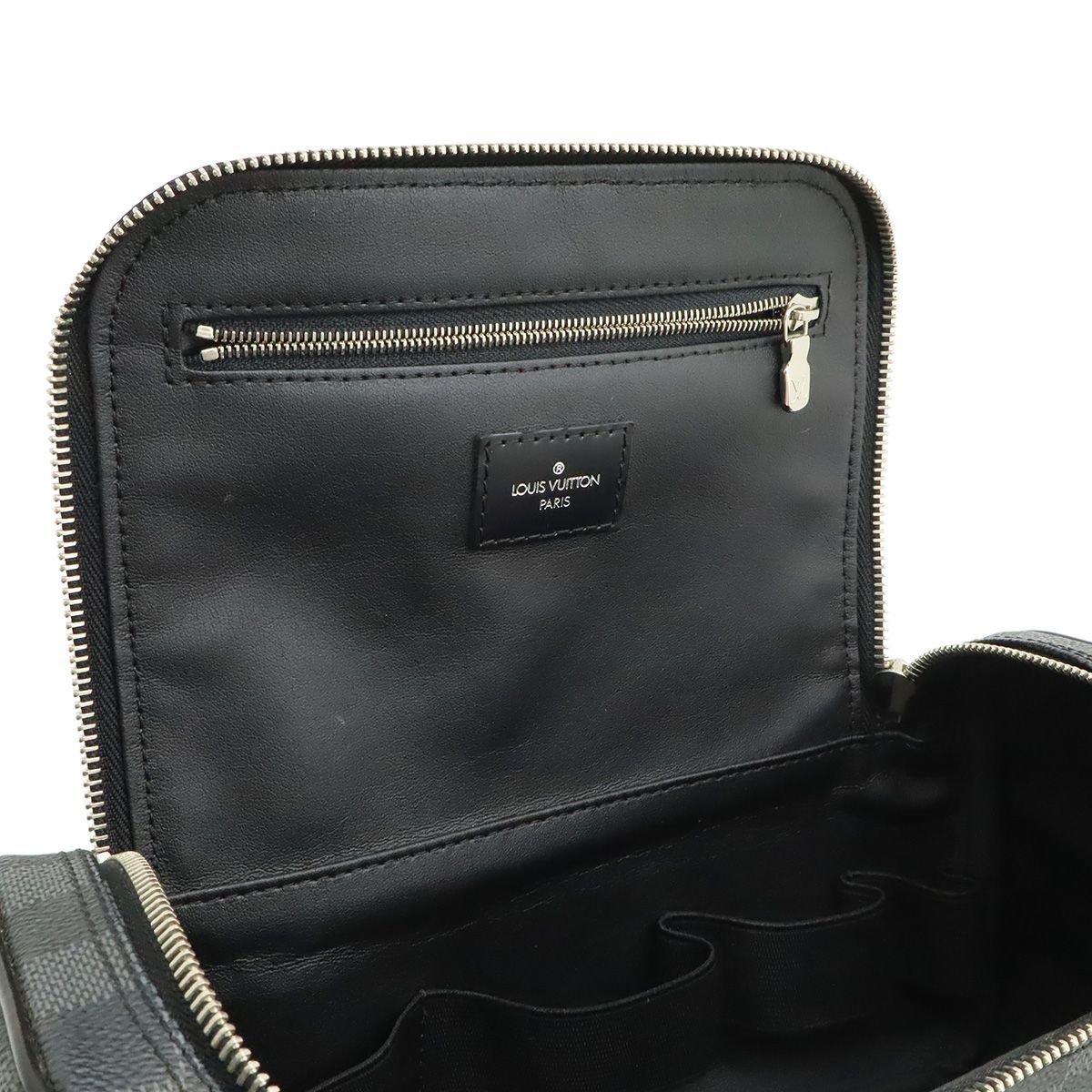 Louis Vuitton Damier Graphite Toilette Pouch Travel Clutch Handbag — view 7