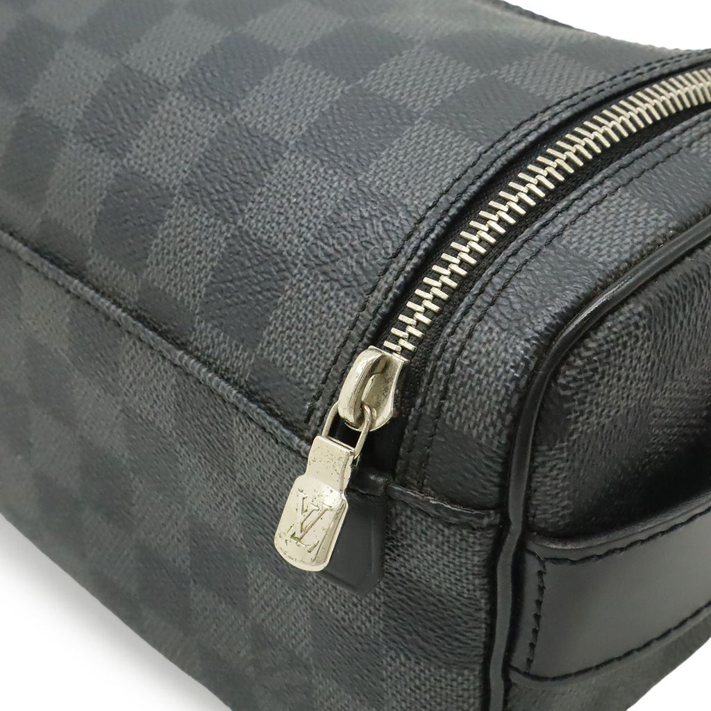 Louis Vuitton Damier Graphite Toilette Pouch Travel Clutch Handbag — view 5