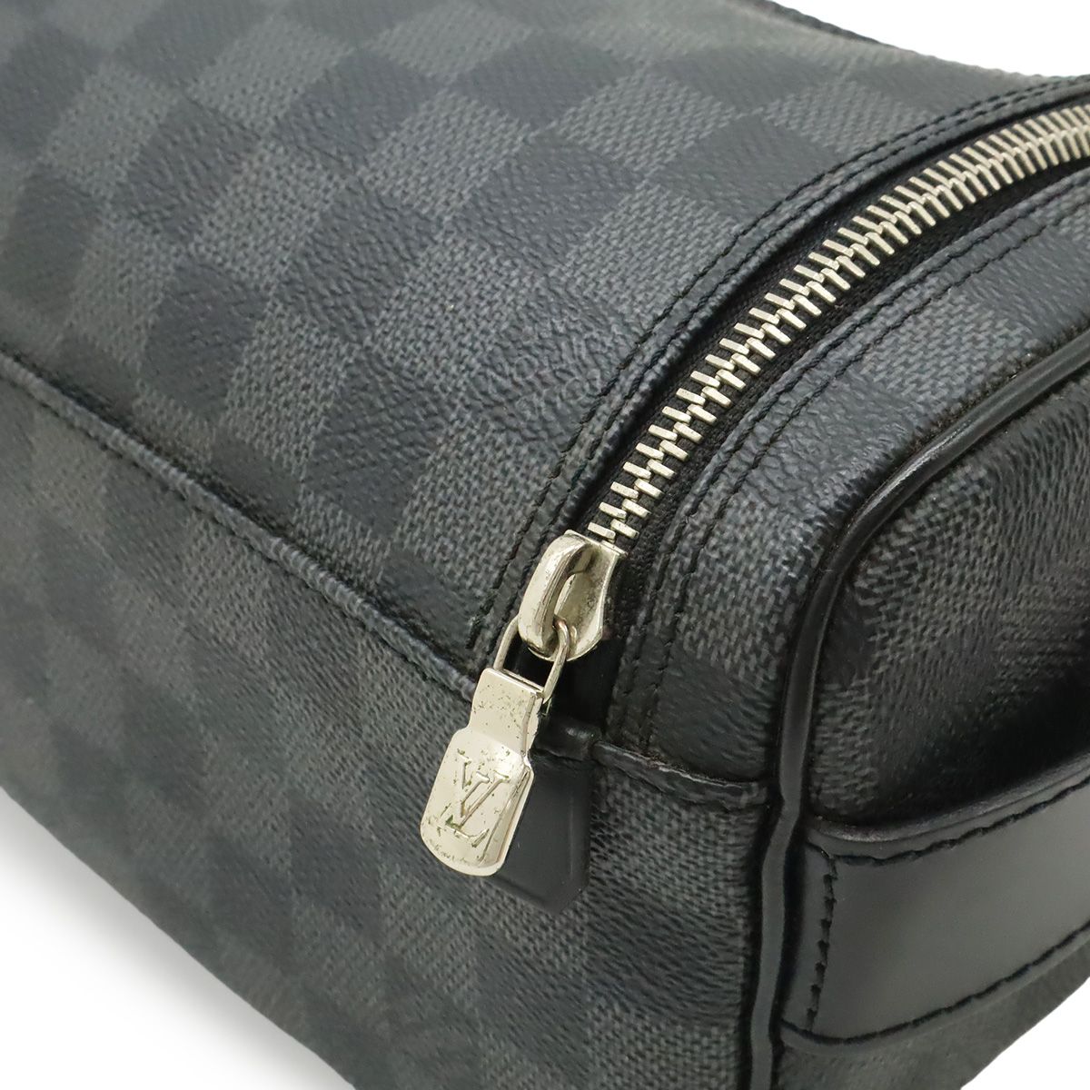 Louis Vuitton Damier Graphite Toilette Pouch Travel Clutch Handbag — view 5