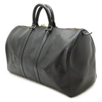 Louis Vuitton Epi Keepall 45 Boston Bag Travel Purse Leather Noir Black Gold — view 2