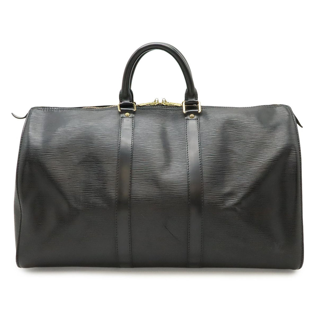 Louis Vuitton Epi Keepall 45 Boston Bag Travel Purse Leather Noir Black Gold