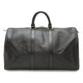 Louis Vuitton Epi Keepall 45 Boston Bag Travel Purse Leather Noir Black Gold