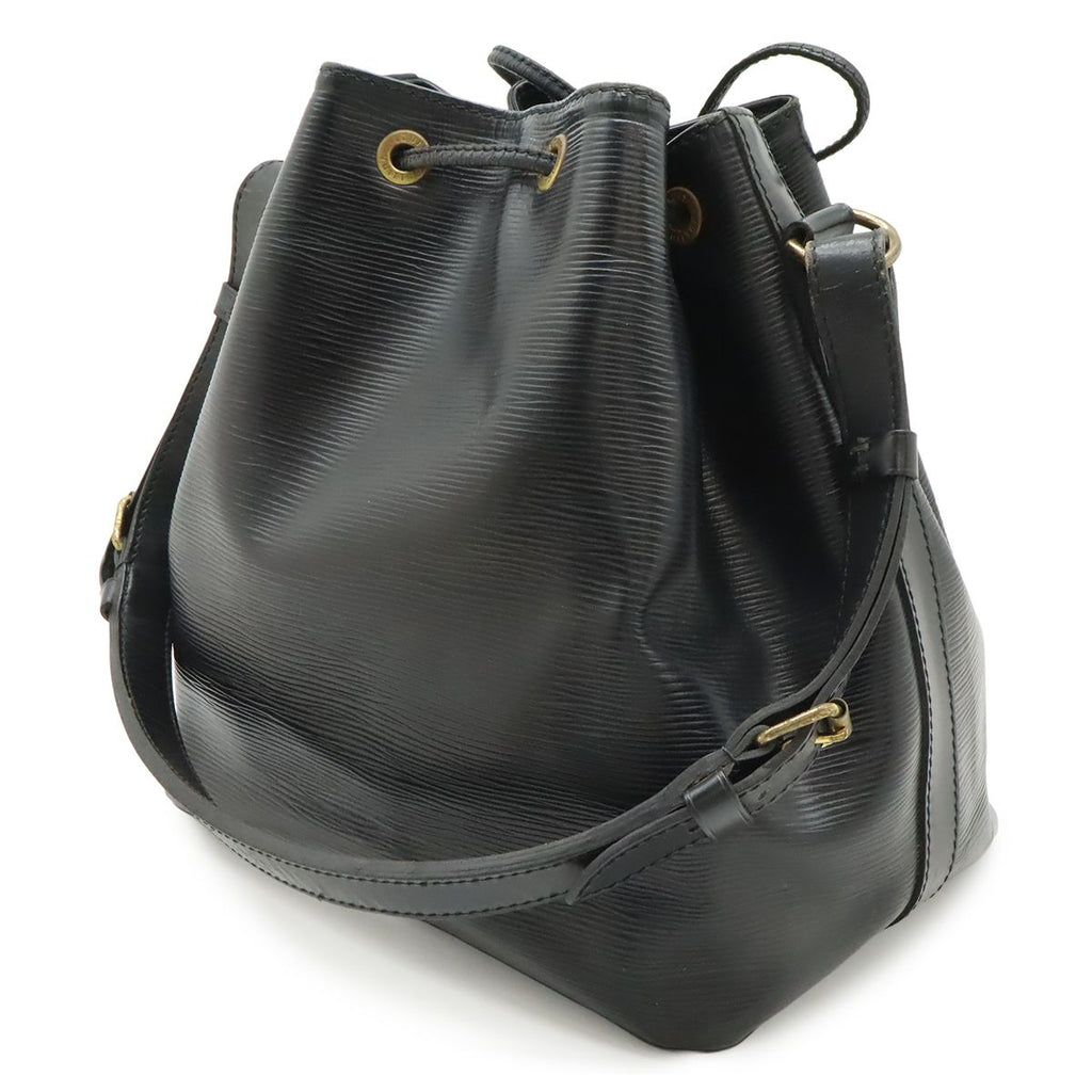 Louis Vuitton Epi Petit Noir Shoulder Bag Drawstring Black — view 2