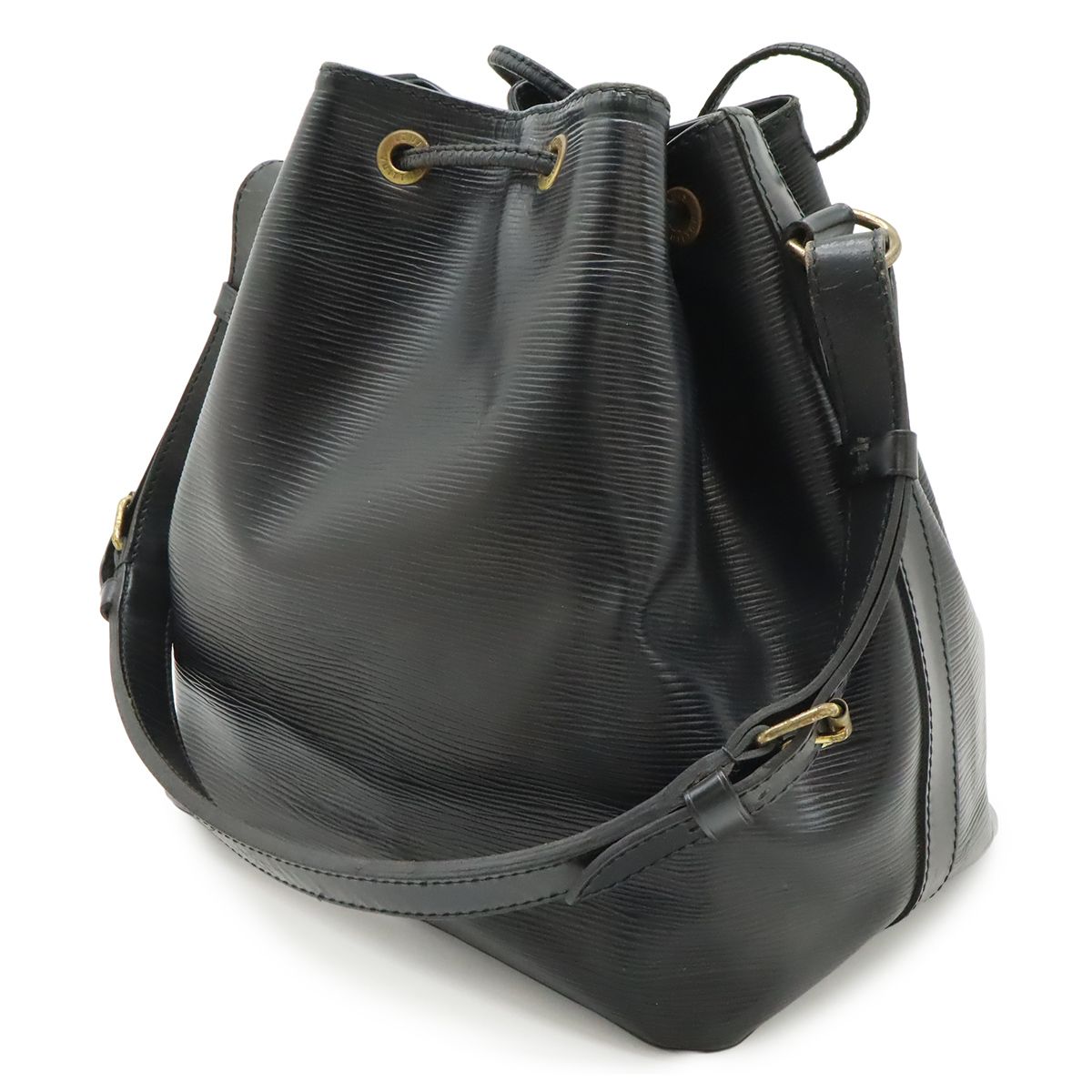 Louis Vuitton Epi Petit Noir Shoulder Bag Drawstring Black — view 2