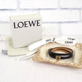 Loewe Anagram Bracelet S Calf Black Gold