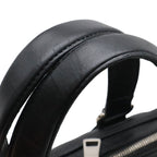 Gucci Interlocking Business Briefcase Documents Purse Leather Black Silver — view 5