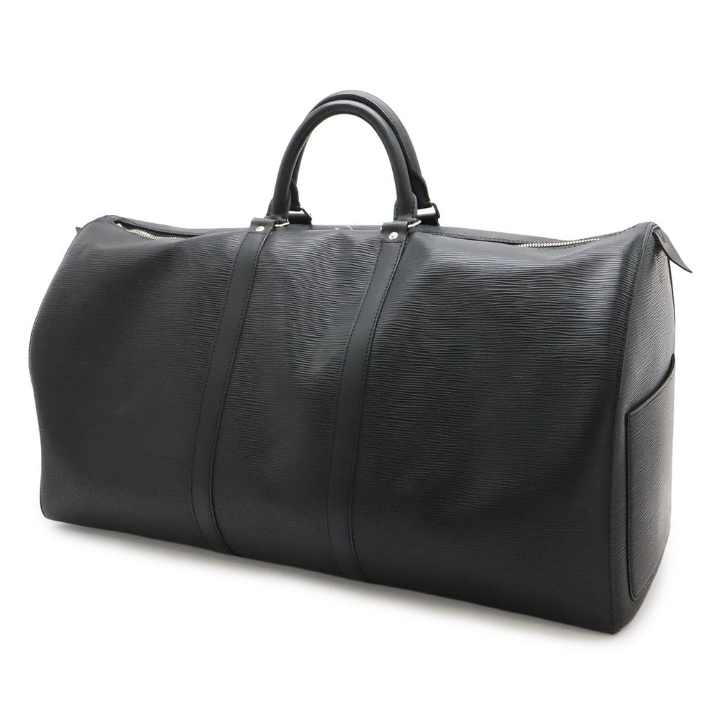 Louis Vuitton Epi Keepall 55 Boston Bag Travel Purse Leather Noir Black — view 2