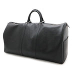 Louis Vuitton Epi Keepall 55 Boston Bag Travel Purse Leather Noir Black — view 2