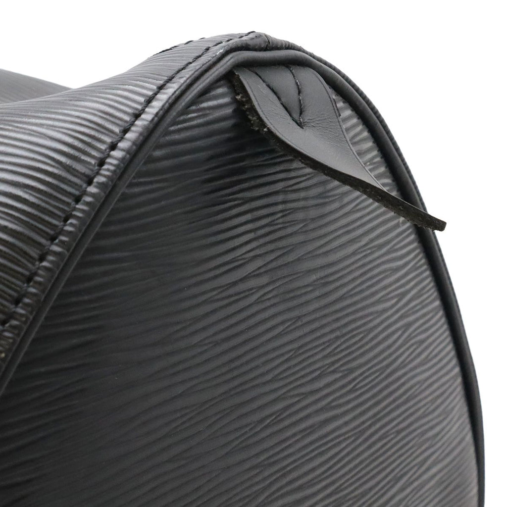 Louis Vuitton Epi Keepall 55 Boston Bag Travel Purse Leather Noir Black — view 5