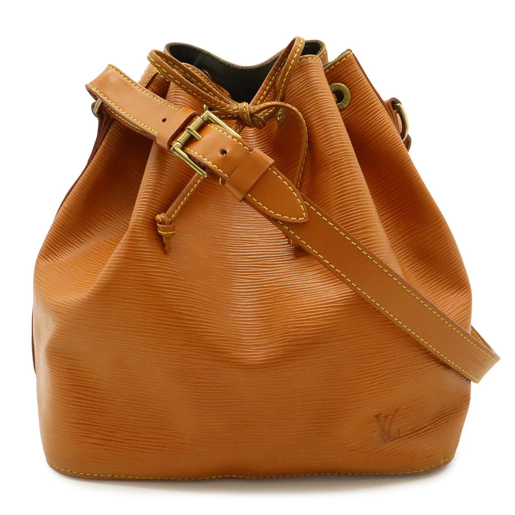 Louis Vuitton Epi Petit Noe Shoulder Bag Cipango Gold Brown