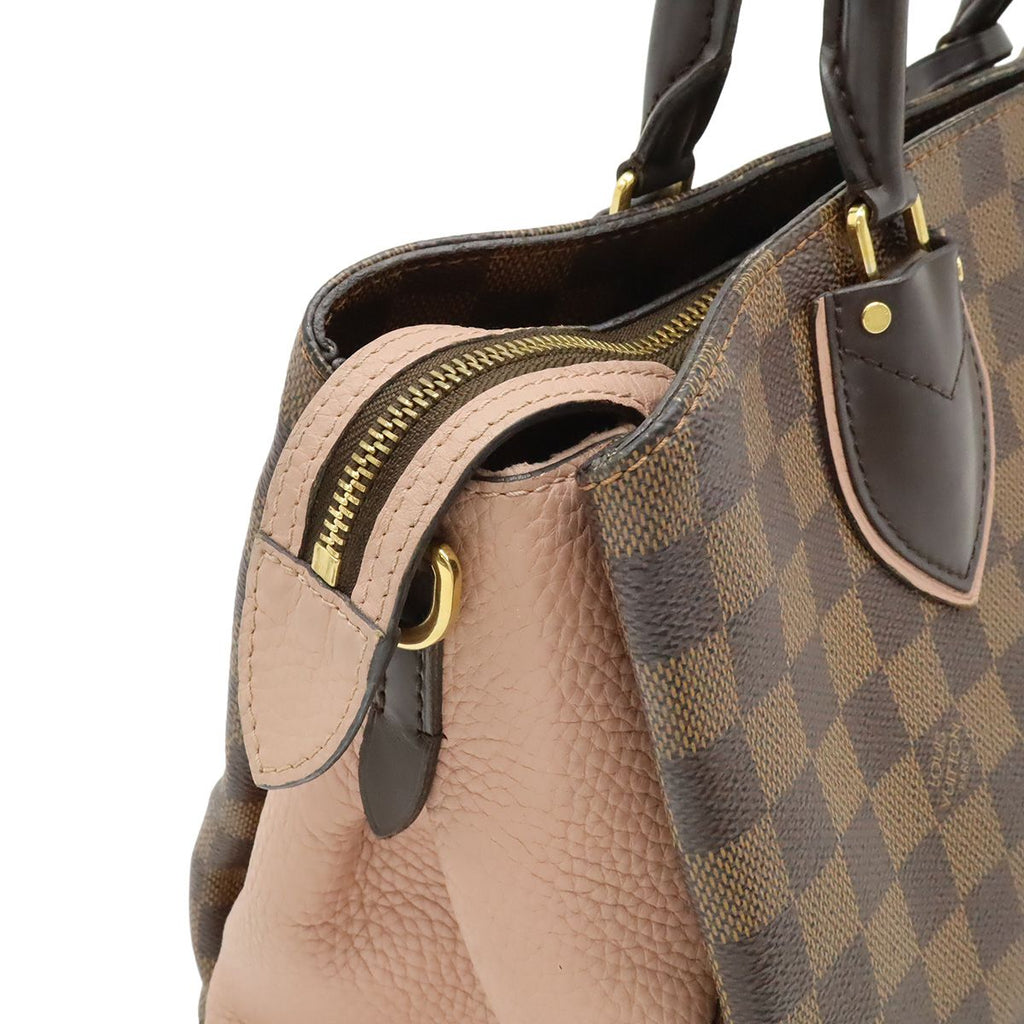 Louis Vuitton Damier Normandy Handbag Brown Magnolia Pink — view 8