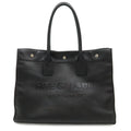 Saint Laurent Paris YSL Yves Rive Gauche Tote Shoulder Bag Leather Black