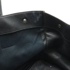 Saint Laurent Paris YSL Yves Rive Gauche Tote Shoulder Bag Leather Black — view 6