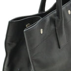 Saint Laurent Paris YSL Yves Rive Gauche Tote Shoulder Bag Leather Black — view 7