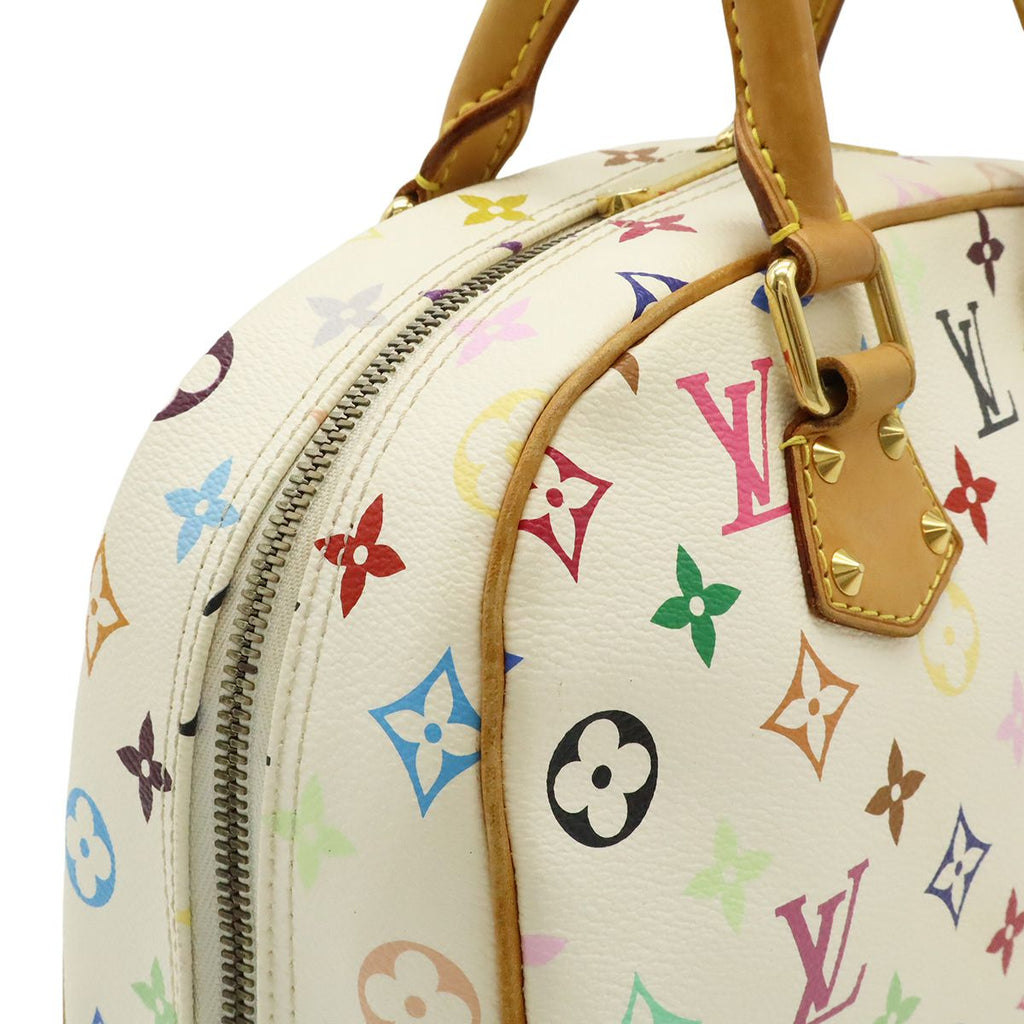 Louis Vuitton Monogram Multicolor Tourville Handbag Blanc White — view 7