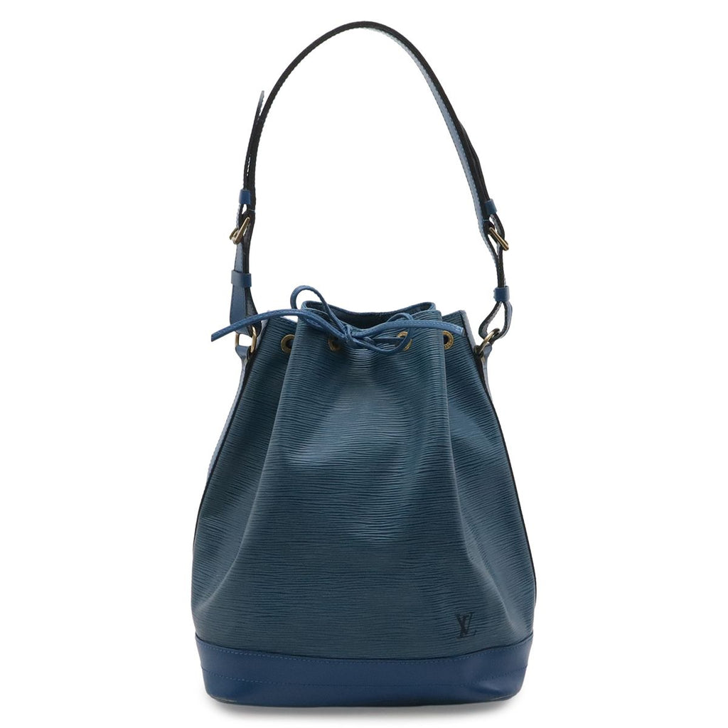 Louis Vuitton Epi Noe Drawstring Shoulder Bag Leather Toledo Blue