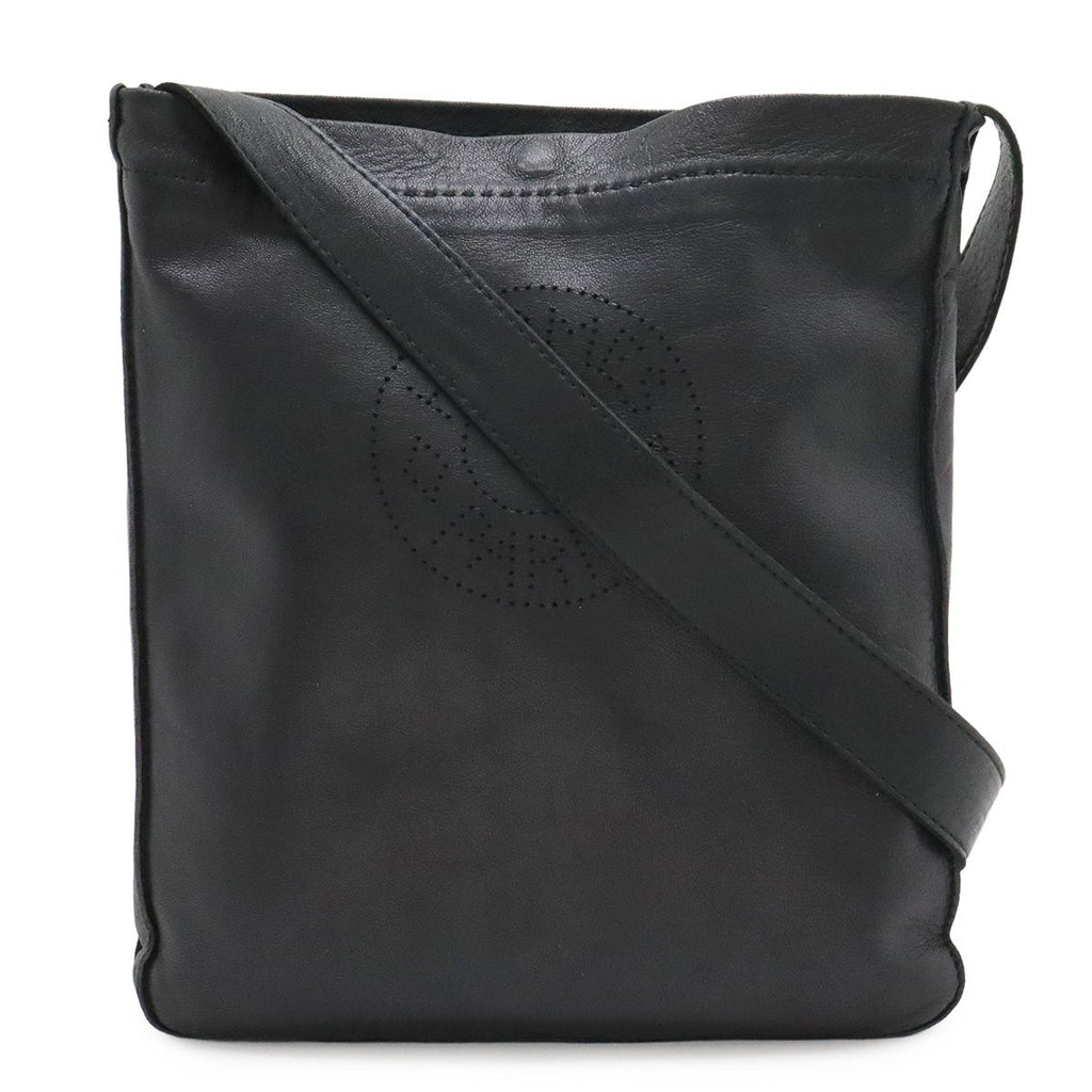 Hermes Clou de Selle Shoulder Bag Pochette Crossbody Perforated Lambskin