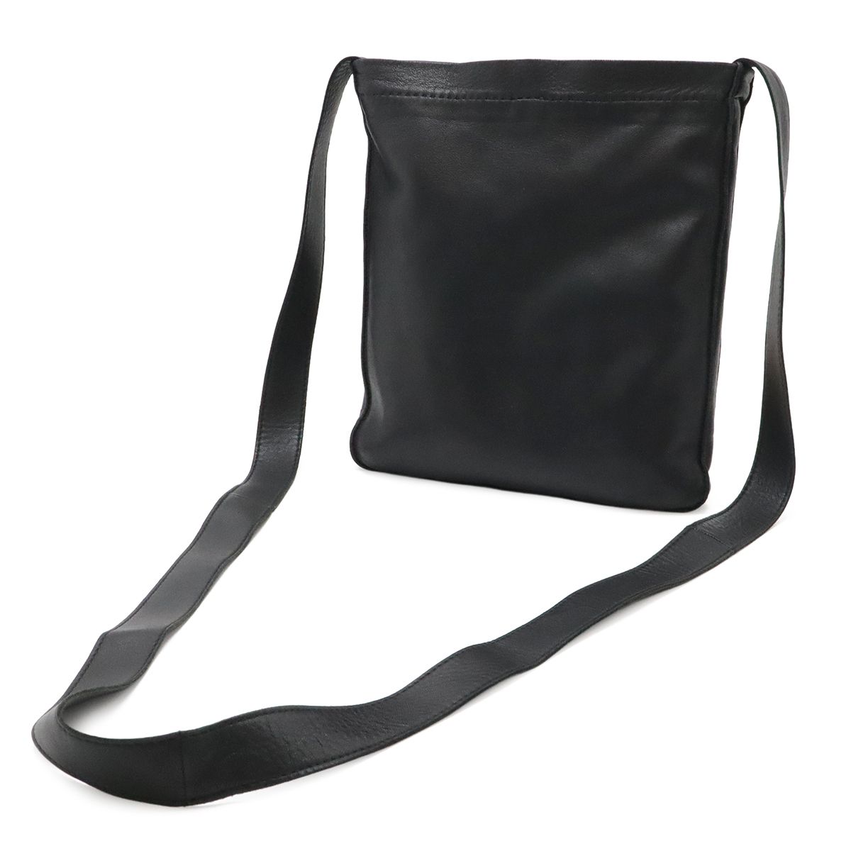 Hermes Clou de Selle Shoulder Bag Pochette Crossbody Perforated Lambskin — view 2