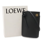 Loewe Anagram Dice Pocket Shoulder Bag Pouch Pochette Classic Calf Leather Black — view 9