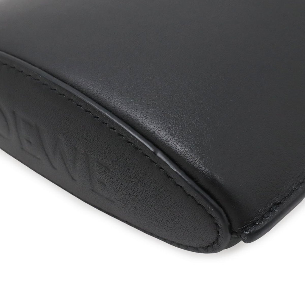 Loewe Anagram Dice Pocket Shoulder Bag Pouch Pochette Classic Calf Leather Black — view 3