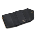 Louis Vuitton Monogram Empreinte Portefeuille Zoe Trifold Wallet Noir Black Gold — view 5