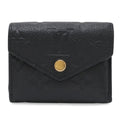 Louis Vuitton Monogram Empreinte Portefeuille Zoe Trifold Wallet Noir Black Gold