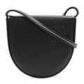 Loewe Anagram Heel Pouch Mini Shoulder Bag Pochette Calf Leather Black 109.54.15