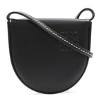 Loewe Anagram Heel Pouch Mini Shoulder Bag Pochette Calf Leather Black 109.54.15