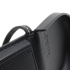 Loewe Anagram Heel Pouch Mini Shoulder Bag Pochette Calf Leather Black 109.54.15 — view 8