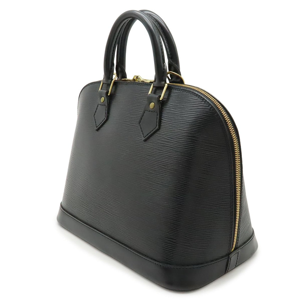 Louis Vuitton Epi Alma Handbag Leather Noir Black Gold — view 2