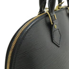 Louis Vuitton Epi Alma Handbag Leather Noir Black Gold — view 8