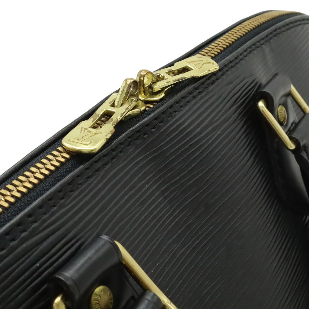 Louis Vuitton Epi Alma Handbag Leather Noir Black Gold — view 5