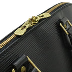 Louis Vuitton Epi Alma Handbag Leather Noir Black Gold — view 5
